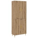 vidaXL Haut Armoire Montage mural chêne artisanal 69 5 x 34 x 180 cm
