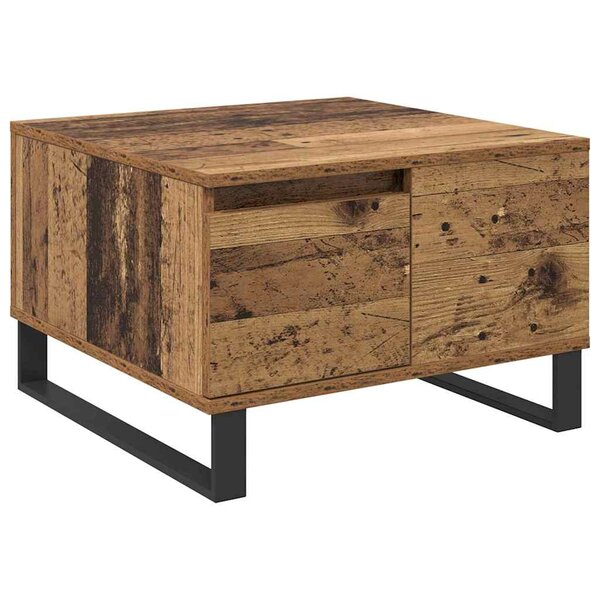 vidaXL Table basse Bois Ancien 55 x 55 x 36 5 cm Bois d'ingénierie