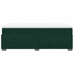 vidaXL Sommier à lattes de lit et matelas Vert foncé 80x200 cm Velours