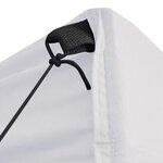 vidaXL Tente de réception pliable avec 4 parois 2x2 m Acier Blanc