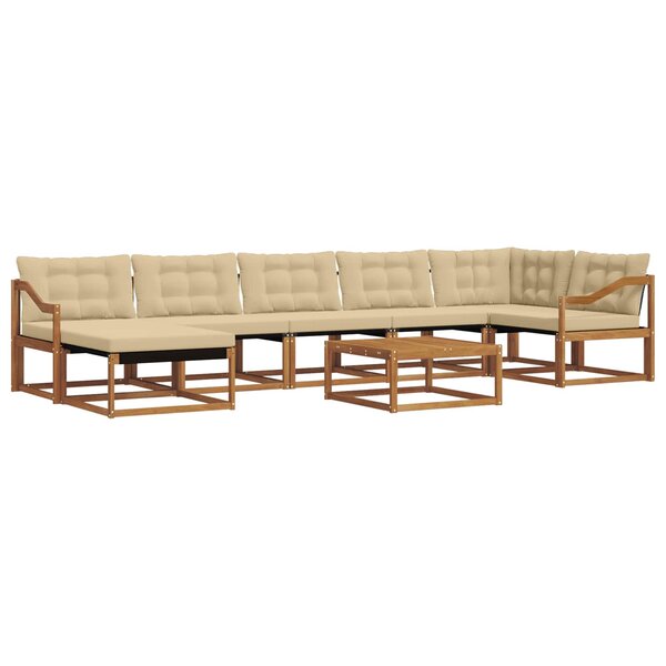 vidaXL Ensemble de canapés d'extérieur 22 Pièces Naturel et Beige