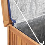 Vidaxl boîte de rangement de jardin 90x50x58 cm bois de teck solide