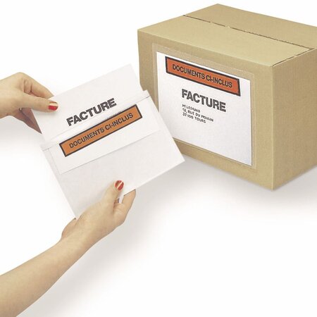 Pochettes d'envoi porte-documents auto-adhésives unipack c5 240 x 180 mm, boîte de 1 000 (lot de 1000)