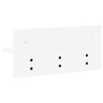 vidaXL Porte-manteau mural Blanc 40 x 10.5 x 18 cm Bois d'ingénierie