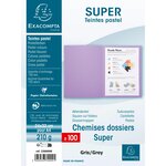 Paquet 100 Chemises Super 210 - 24x32cm - Lilas - X 5 - Exacompta