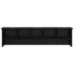 vidaXL Porte-manteau mural avec étagère Montage mural avec stockage Chêne noir 100 x 16 x 26 cm