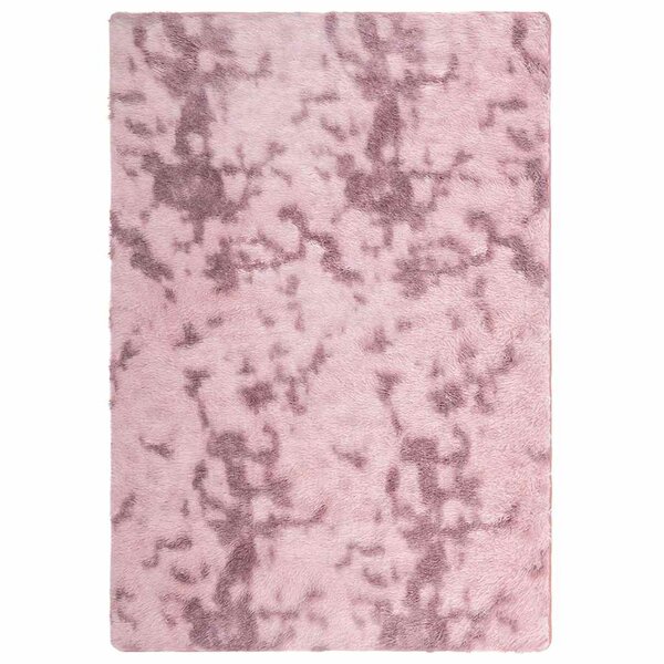 vidaXL Tapis Shaggy à poils longs NAVARRA rose poudré 200x290 cm