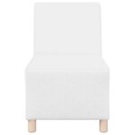 vidaXL Unité de Sofa Modulaire Sans Accoudoirs 3 Pièces Blanc