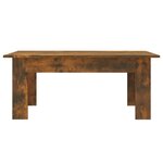 vidaXL Table basse Chêne fumé 100x60x42 cm Bois d'ingénierie
