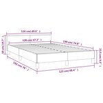 vidaXL Cadre de lit avec tête de lit cappuccino 120x190 cm similicuir