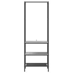 vidaXL Portant à vêtements avec étagères Sonoma gris 60 x 30 x 171 cm