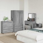 vidaXL Armoire de rangement Gris Sonoma 80 x 48 x 57 cm