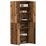 vidaXL Cabinet à chaussures avec étagère Marron 80 x 35.5 x 180 cm