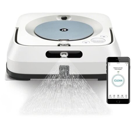 iRobot® Braava® Jet m6134 Robot laveur de sols - Connecté WiFi - Pulvérisateur de haute précision