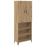 vidaXL Haut Armoire Montage mural Chêne artisanal 69 5 x 34 x 180 cm