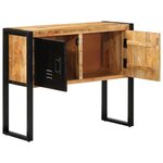 vidaXL Armoire de console 90x35x75 cm bois de manguier massif brut