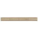 vidaXL Tiroirs de lit avec tiroir Chêne sonoma 200 x 36.5 x 16.5 cm