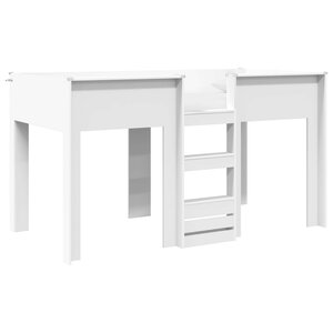 vidaXL Lit Superposé pour Enfants Blanc 100 x 200 cm Bois d'ingénierie