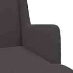 vidaXL Chaise à bascule Gris foncé 62 x 80 x 85 cm Bouclé