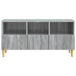 vidaXL Meuble TV Sonoma gris 102 x 34 5 x 50 cm Bois d'ingénierie