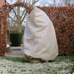 Nature Couverture d'hiver avec fermeture éclair 70 g/m² Beige 2x2 5 m