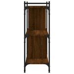 vidaXL Bibliothèque 3 niveaux chêne brun 76x32x88 cm bois d'ingénierie