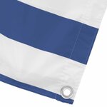 vidaXL Écran de balcon Bleu et Blanc 110 x 400 cm Tissu Oxford