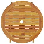 vidaXL Ensemble bistro pliant 3 Pièces Marron Bois d'acacia massif