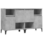 vidaXL Buffets 2 Pièces gris béton 60x35x70 cm bois d'ingénierie