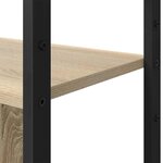 vidaXL Étagère Chêne Sonoma 80 x 30 x 155 5 cm Bois d'ingénierie