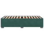 vidaXL Cadre de lit Vert foncé 90x200 cm Velours