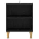 vidaXL Armoire de lit Chêne noir 40 x 30 x 50 cm Bois d'ingénierie