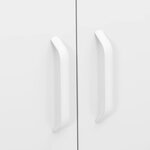 vidaXL Armoire de rangement Blanc 80x35x101 5 cm Acier