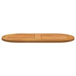 vidaXL Plateau de table Huile Naturelle 80 x 40 x 2 cm