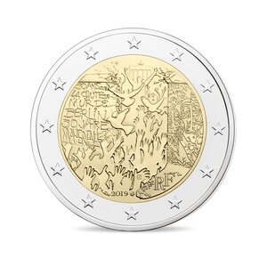 Chute du Mur de Berlin Monnaie de 2 Euro commémorative - BE