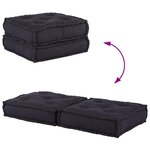 vidaXL Pouf modulaire anthracite 70x70x36 tissu