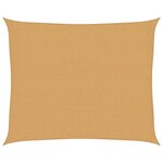 vidaXL Voile d'ombrage 160 g/m² rectangulaire sable 2 5x3 m PEHD