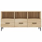 vidaXL Meuble TV chêne sonoma 102x36x50 cm bois d'ingénierie