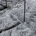 vidaXL Tapis Shaggy à poils longs NAVARRA gris clair 160x160 cm