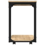 vidaXL Table d'appoint à roues Chêne sonoma 50x35x55 5 cm