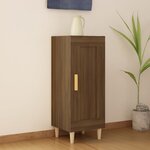vidaXL Buffet Chêne marron 34 5x34x90 cm Bois d'ingénierie