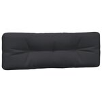 vidaXL Coussins de palette lot de 5 noir tissu