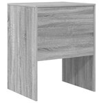 vidaXL Bureau d'écriture Gris sonoma Panneau de particules 60 x 50 x 76 cm