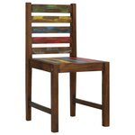 vidaXL Chaises à manger lot de 4 bois de récupération solide