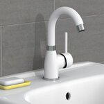 EISL Mitigeur de lavabo FUTURA blanc-chrome