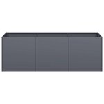 vidaXL Jardinière anthracite 120x40x40 cm acier laminé à froid
