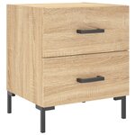 vidaXL Table de chevet chêne sonoma 40x35x47 5 cm bois d’ingénierie