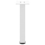 vidaXL Pieds de table basse 4 pièces Blanc 30-32 cm Acier