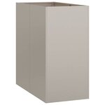vidaXL Jardinière rouillé 40x80x80 cm acier inoxydable