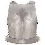 vidaXL Cuirasse d'armure corporelle chevalier médiéval Argenté Acier